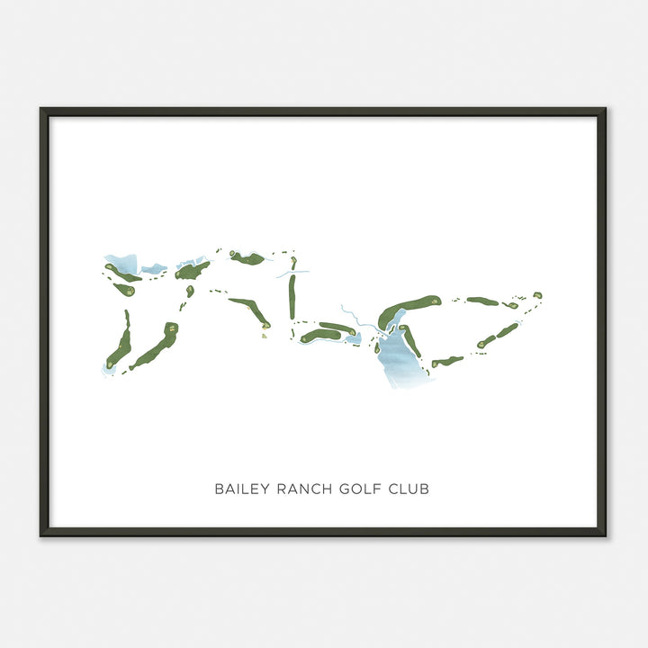 Print of Bailey Ranch Golf Club Modern Map