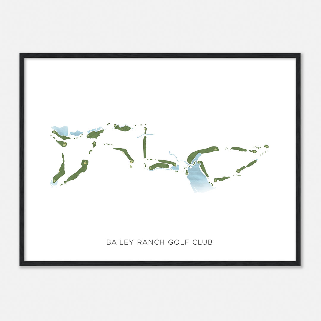 Print of Bailey Ranch Golf Club Modern Map