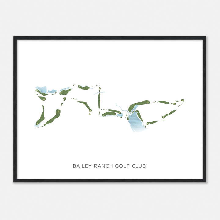 Print of Bailey Ranch Golf Club Modern Map