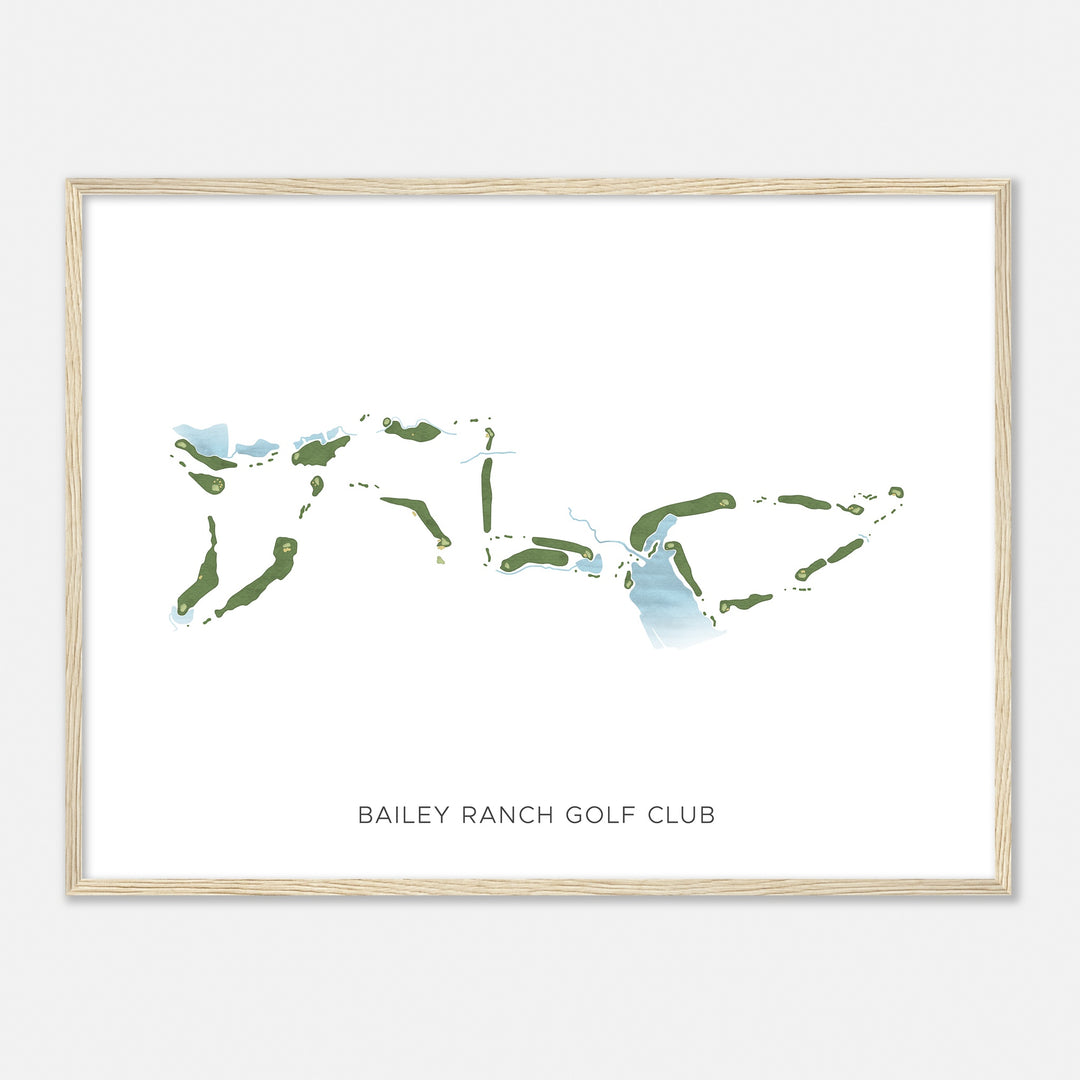 Print of Bailey Ranch Golf Club Modern Map