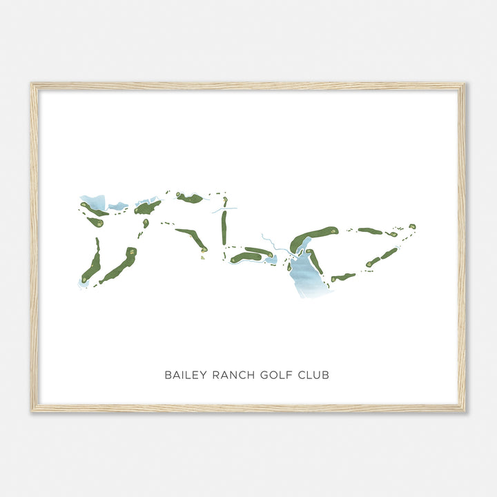 Print of Bailey Ranch Golf Club Modern Map