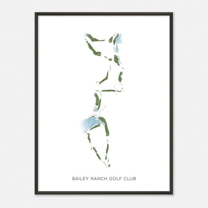 Print of Bailey Ranch Golf Club Modern Map