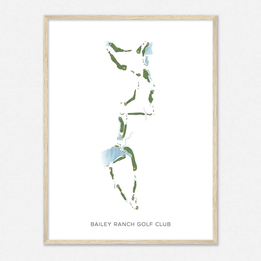 Print of Bailey Ranch Golf Club Modern Map