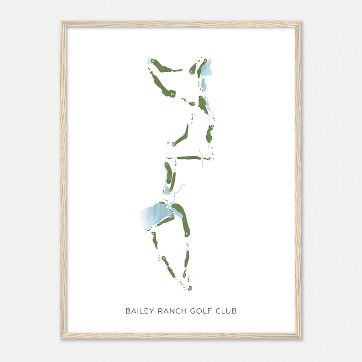 Print of Bailey Ranch Golf Club Modern Map