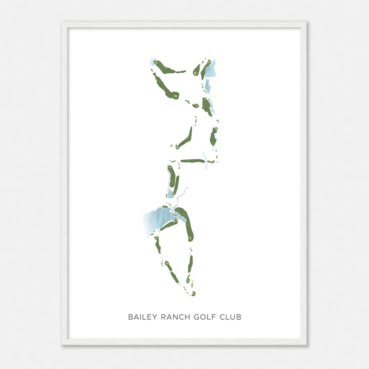 Print of Bailey Ranch Golf Club Modern Map