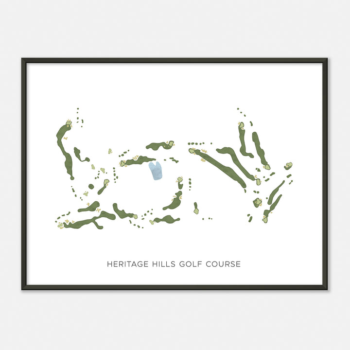 Print of Heritage Hills Golf Course Modern Map