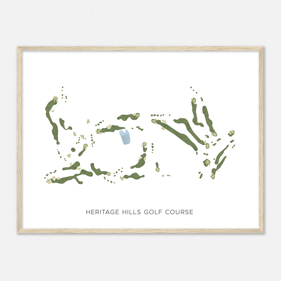 Print of Heritage Hills Golf Course Modern Map