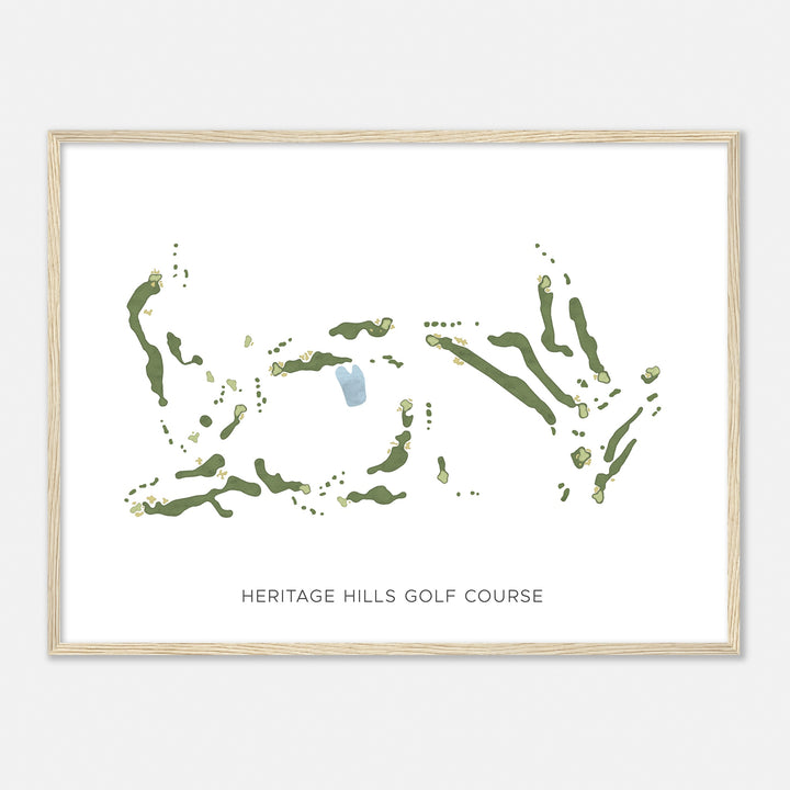 Print of Heritage Hills Golf Course Modern Map