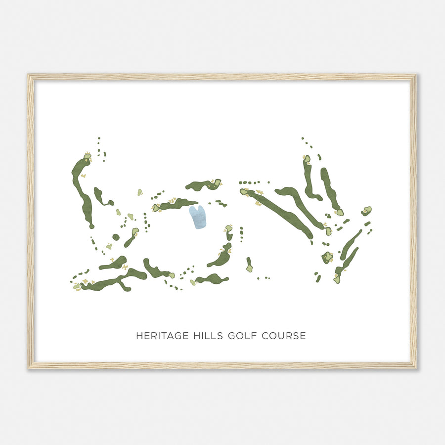 Print of Heritage Hills Golf Course Modern Map