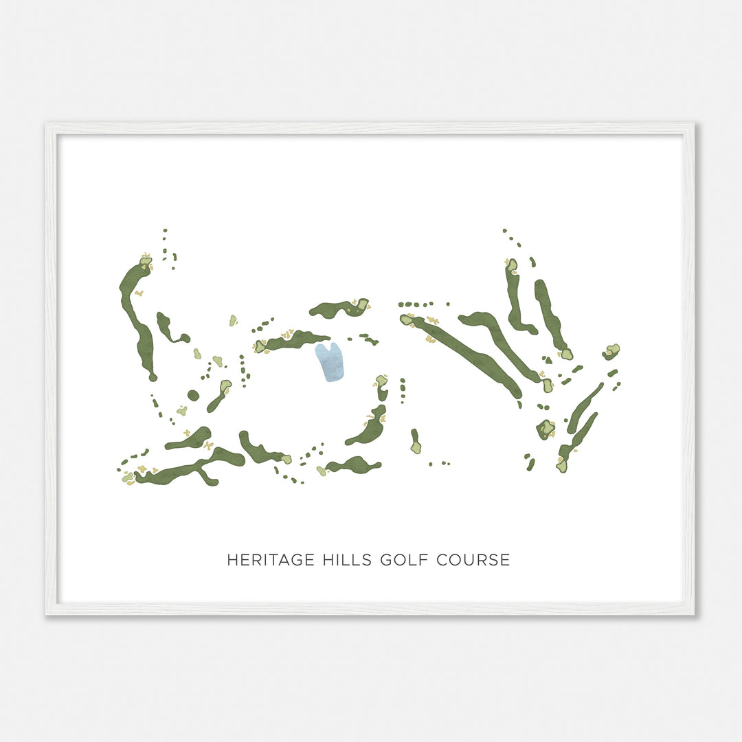 Print of Heritage Hills Golf Course Modern Map