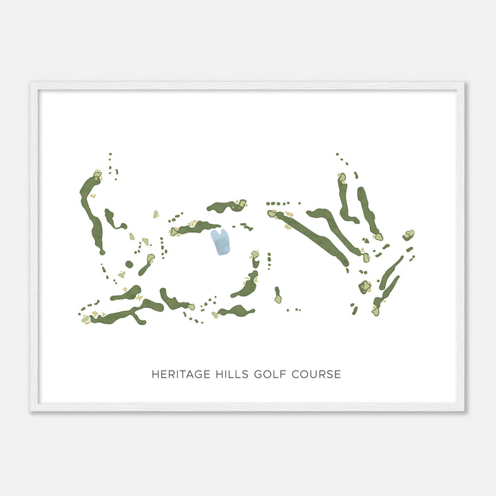 Print of Heritage Hills Golf Course Modern Map