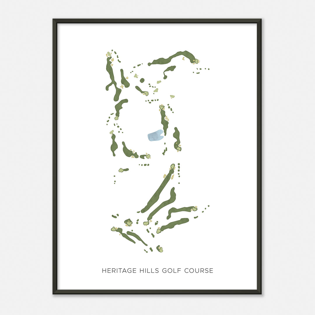 Print of Heritage Hills Golf Course Modern Map