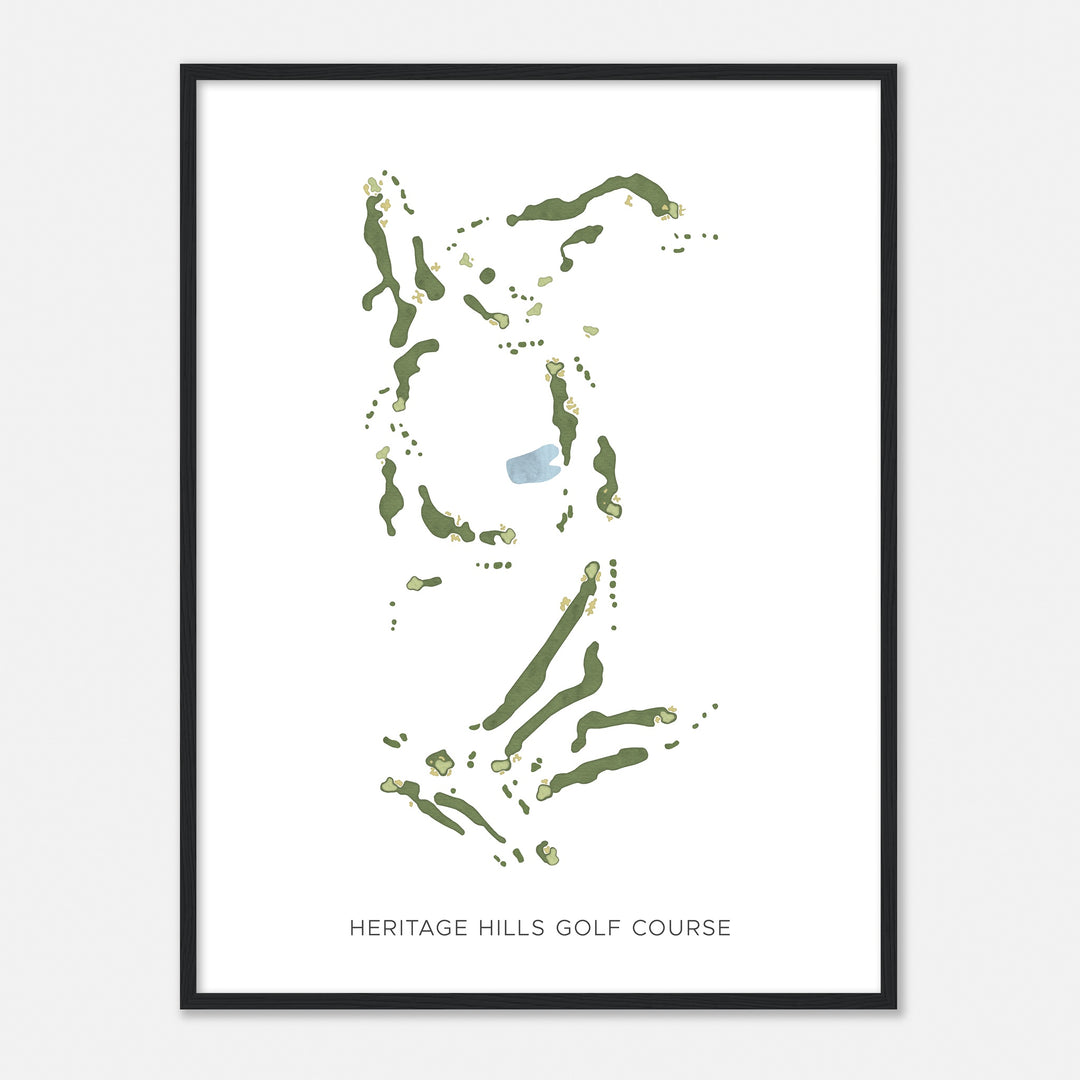 Print of Heritage Hills Golf Course Modern Map