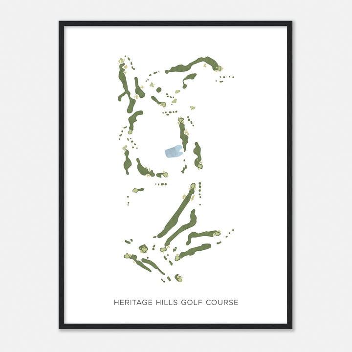 Print of Heritage Hills Golf Course Modern Map