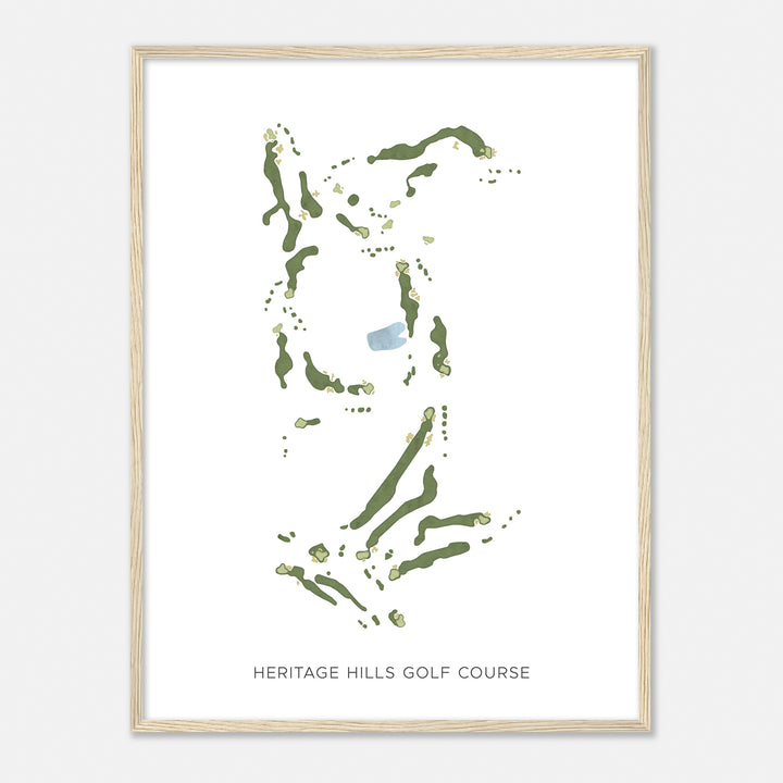 Print of Heritage Hills Golf Course Modern Map