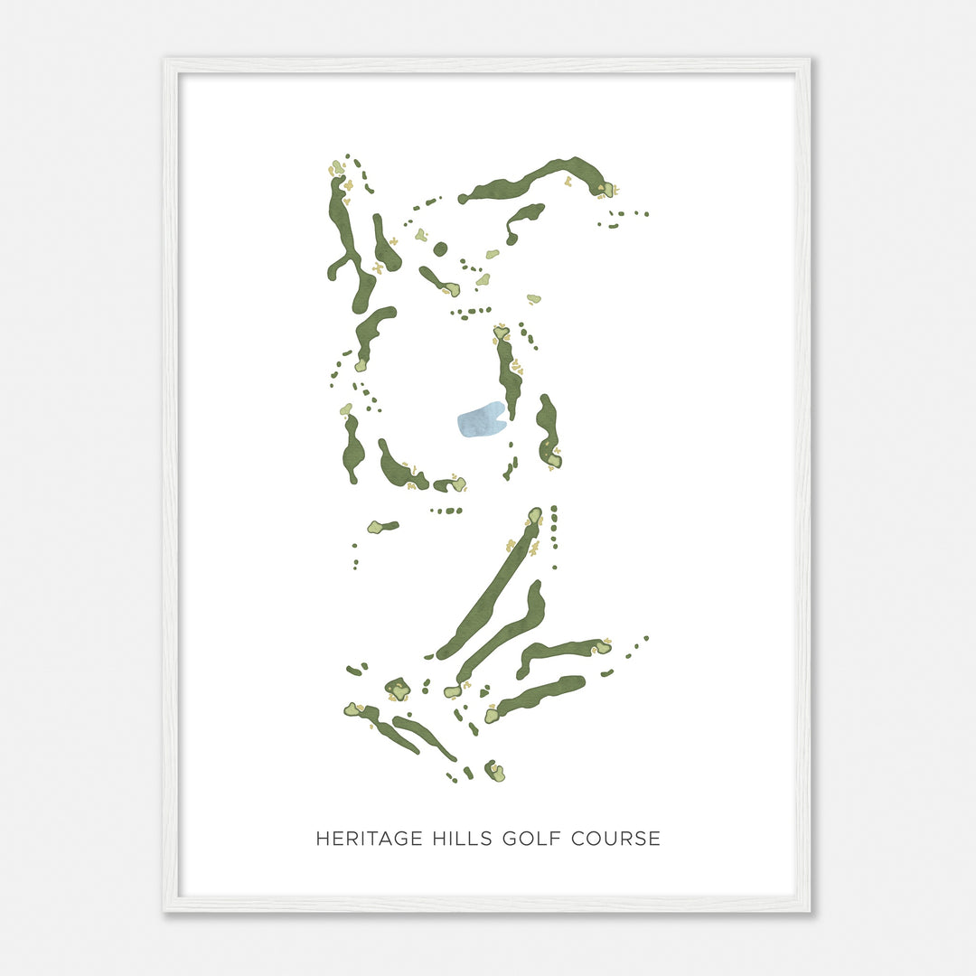 Print of Heritage Hills Golf Course Modern Map