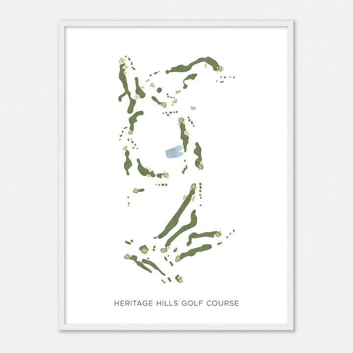 Print of Heritage Hills Golf Course Modern Map