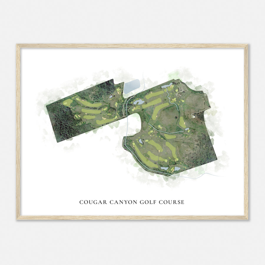 Print of Cougar Canyon Golf Course Classic Map