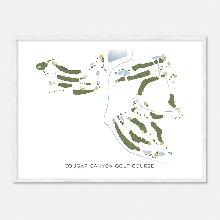 Print of Cougar Canyon Golf Course Modern Map