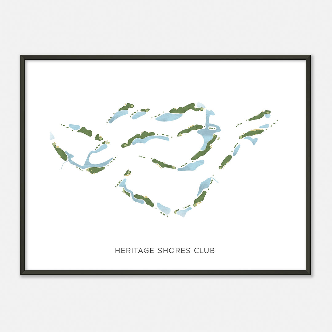 Print of Heritage Shores Club Modern Map