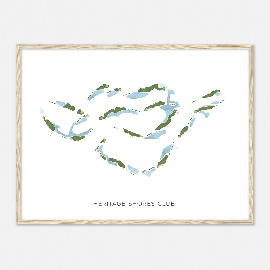 Print of Heritage Shores Club Modern Map