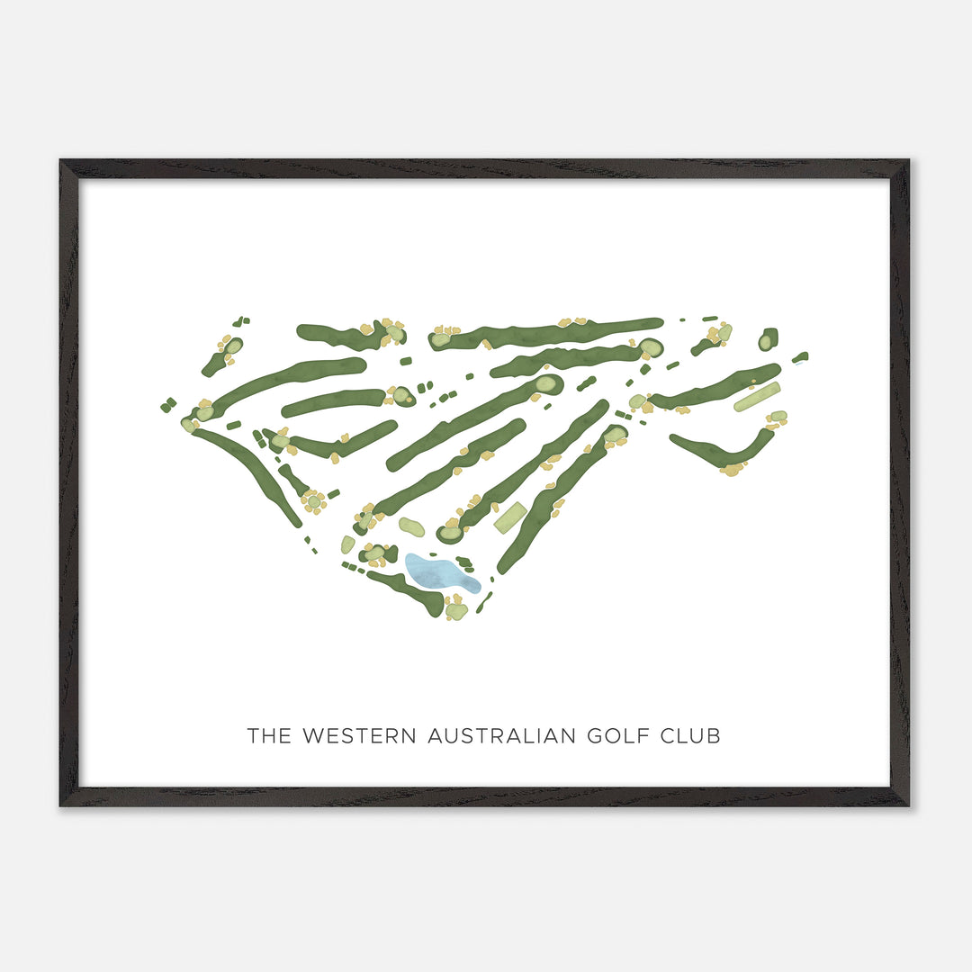 Print of The Western Australian Golf Club Modern Map