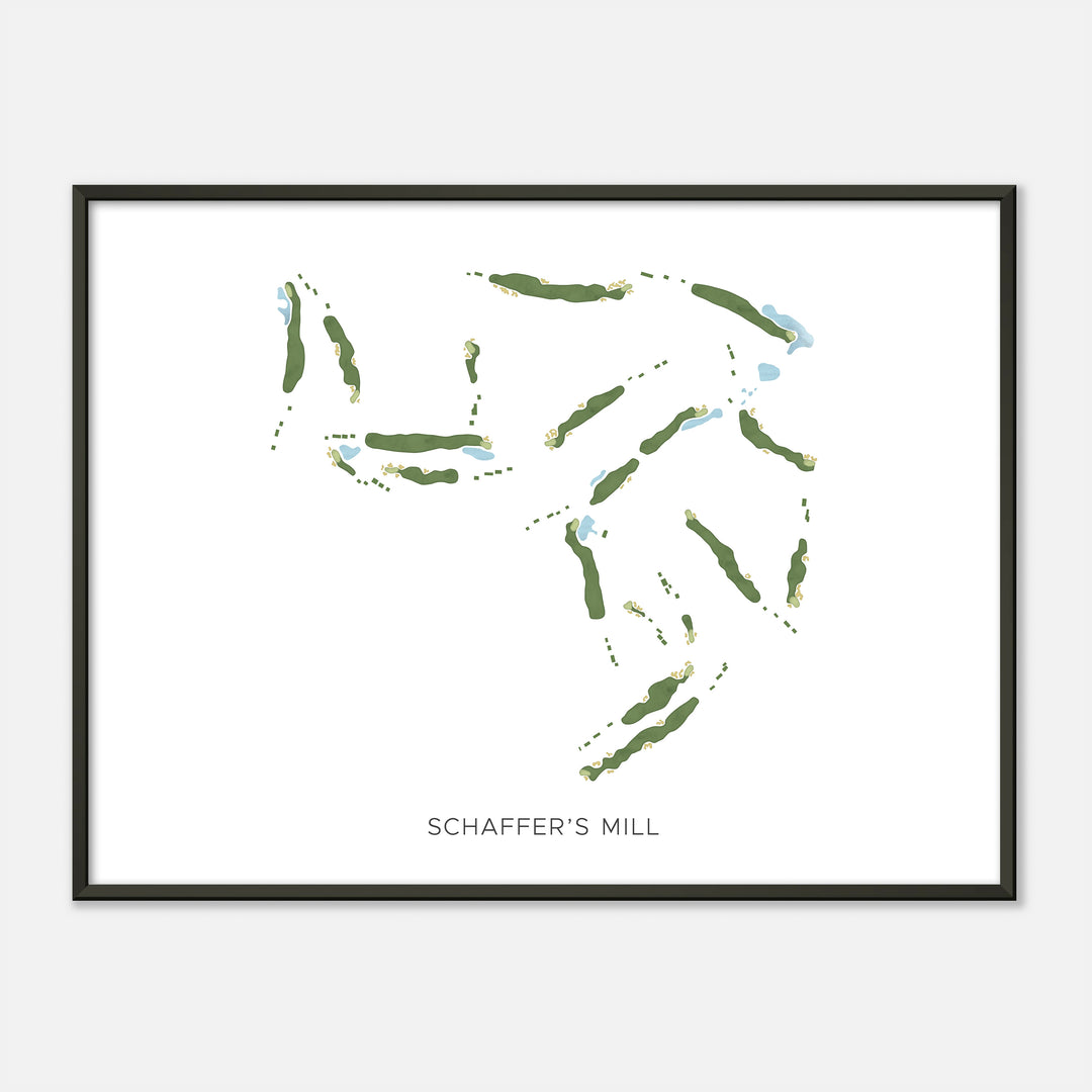 Print of Schaffer'S Mill Modern Map