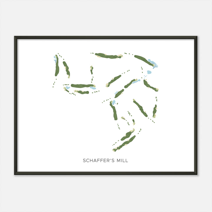 Print of Schaffer'S Mill Modern Map