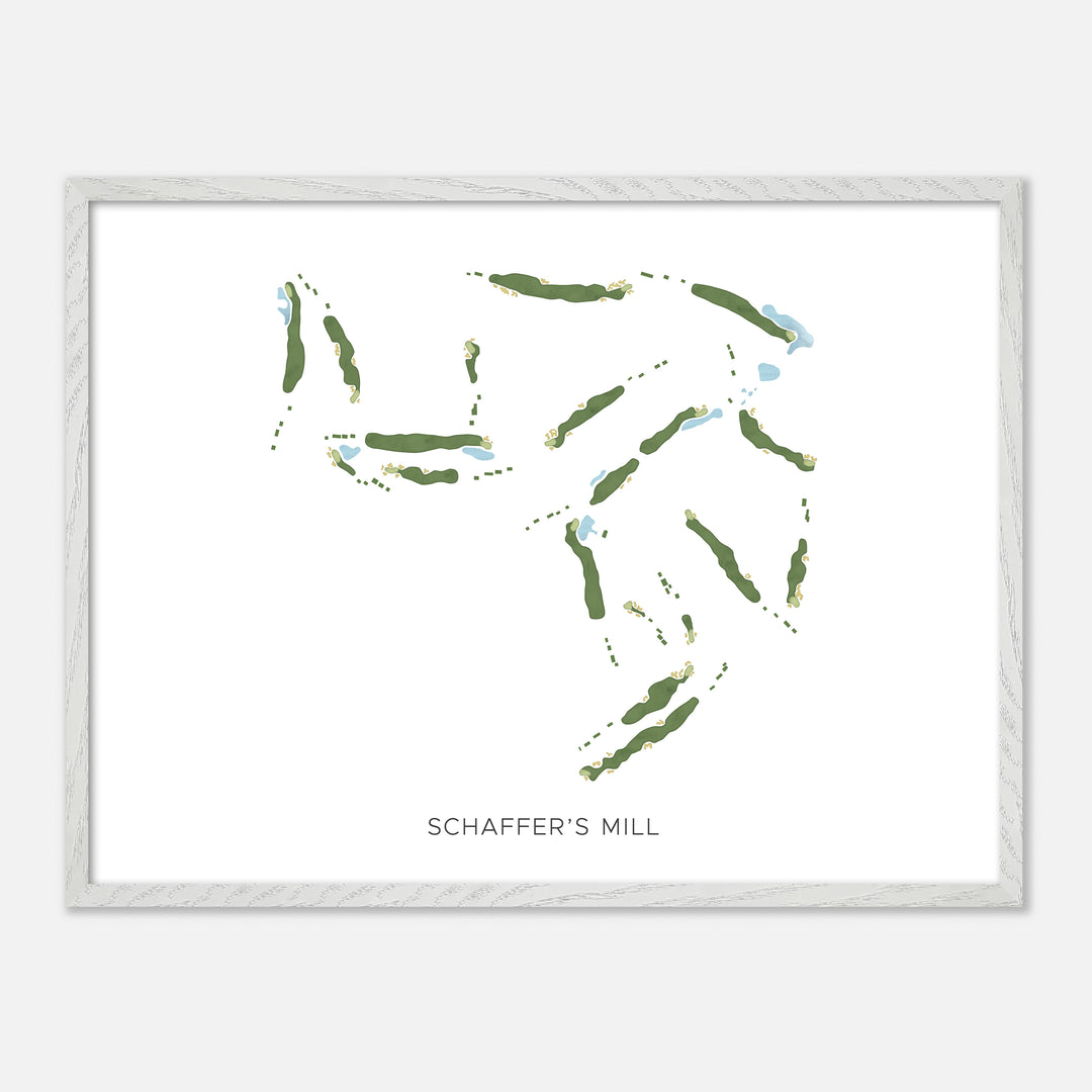 Print of Schaffer'S Mill Modern Map