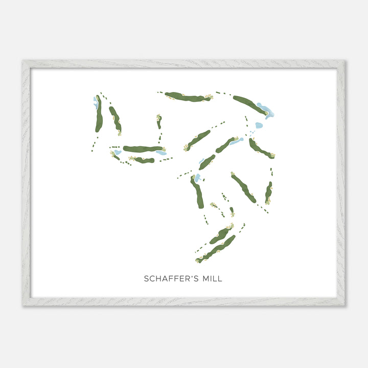 Print of Schaffer'S Mill Modern Map