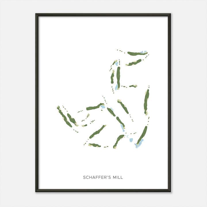 Print of Schaffer'S Mill Modern Map