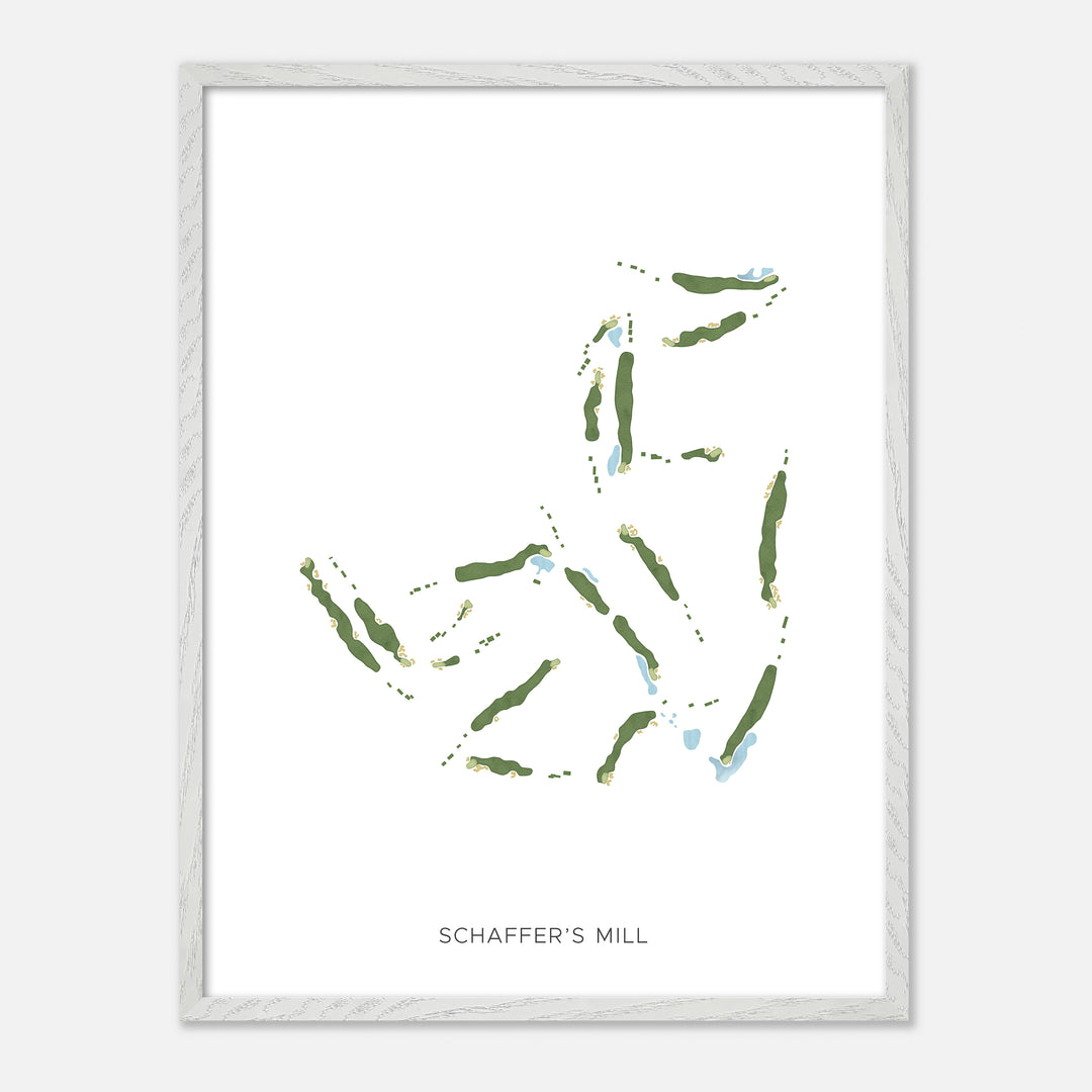 Print of Schaffer'S Mill Modern Map