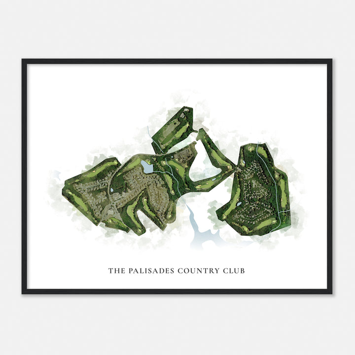 Print of The Palisades Country Club Classic Map