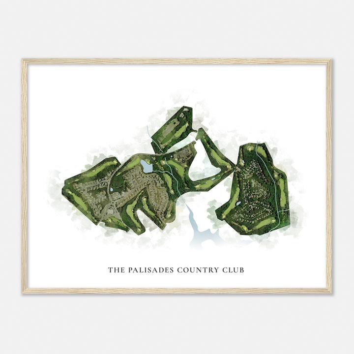 Print of The Palisades Country Club Classic Map