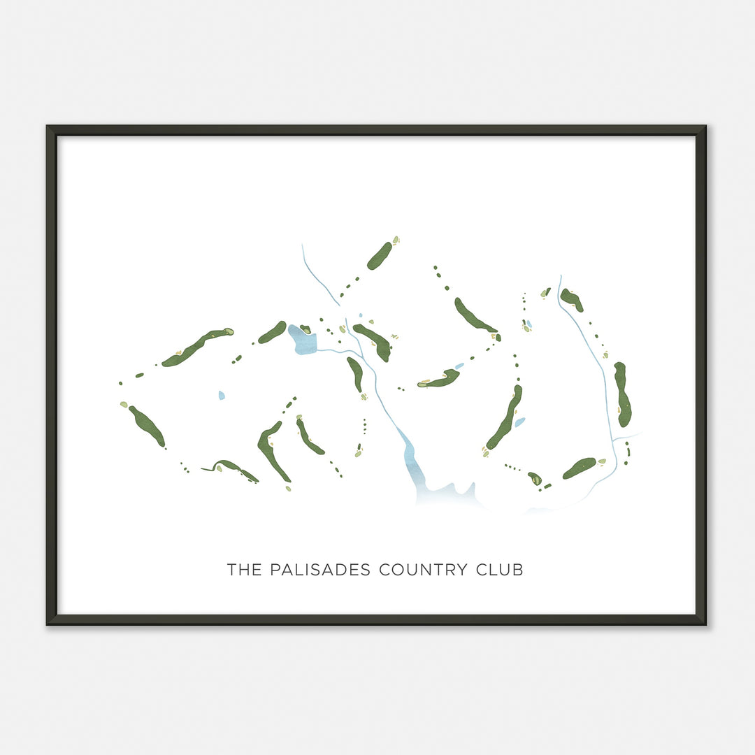 Print of The Palisades Country Club Modern Map