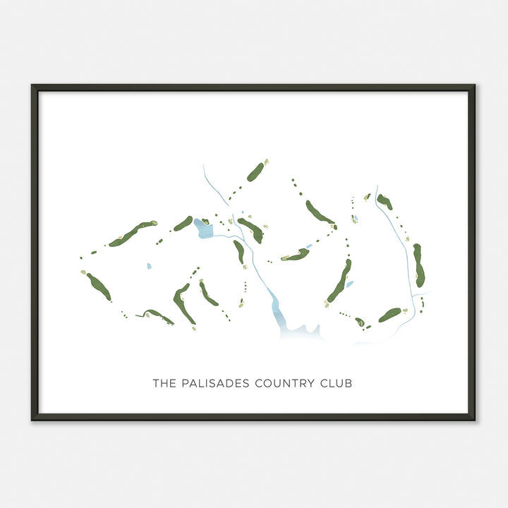 Print of The Palisades Country Club Modern Map