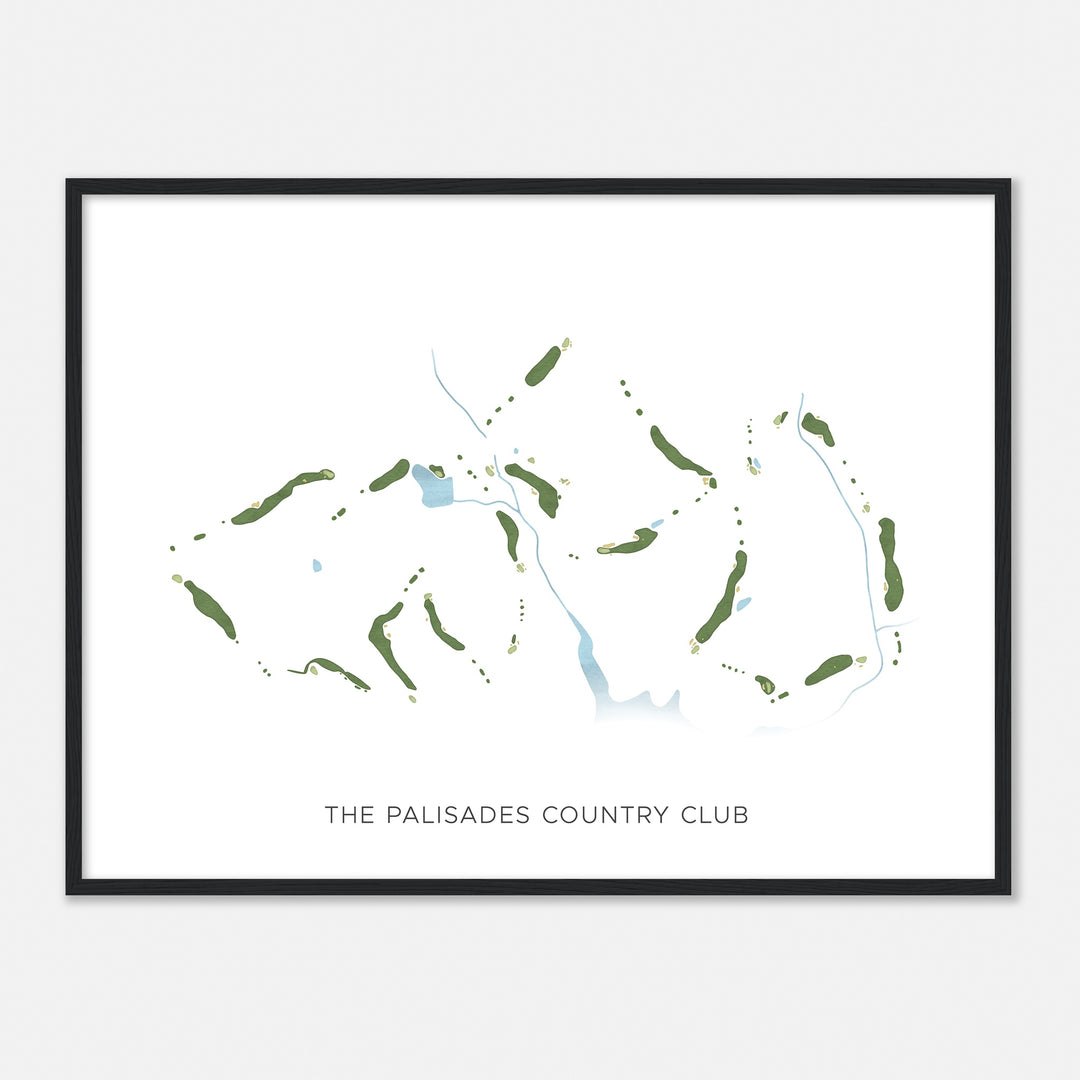Print of The Palisades Country Club Modern Map