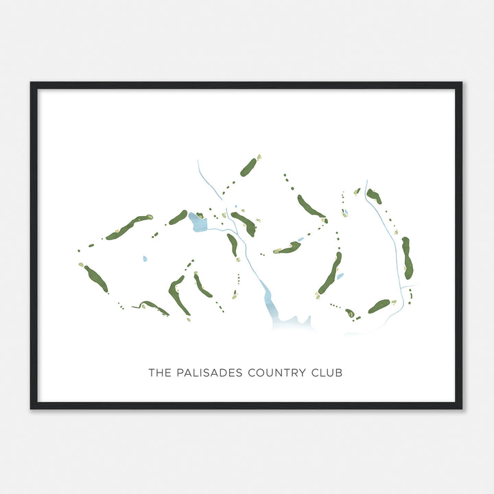 Print of The Palisades Country Club Modern Map