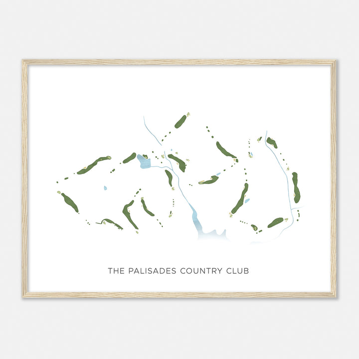 Print of The Palisades Country Club Modern Map
