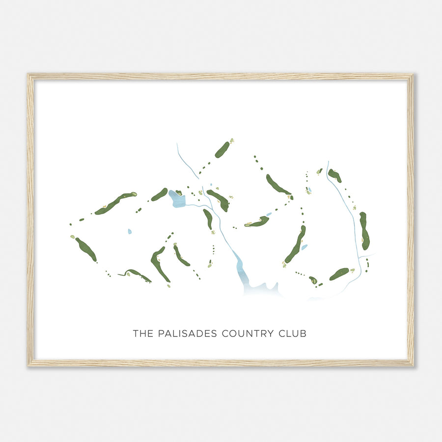 Print of The Palisades Country Club Modern Map