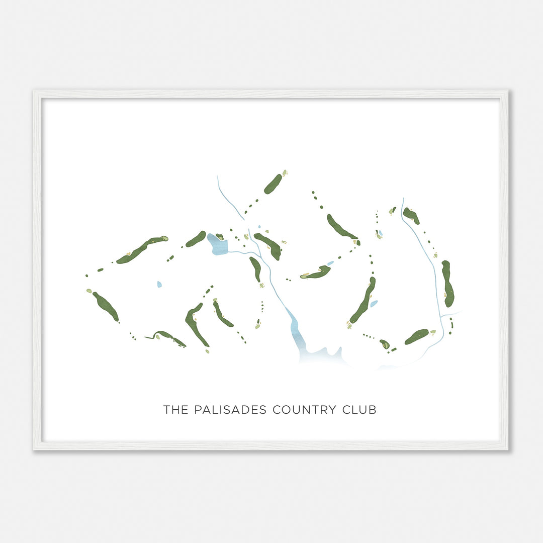 Print of The Palisades Country Club Modern Map