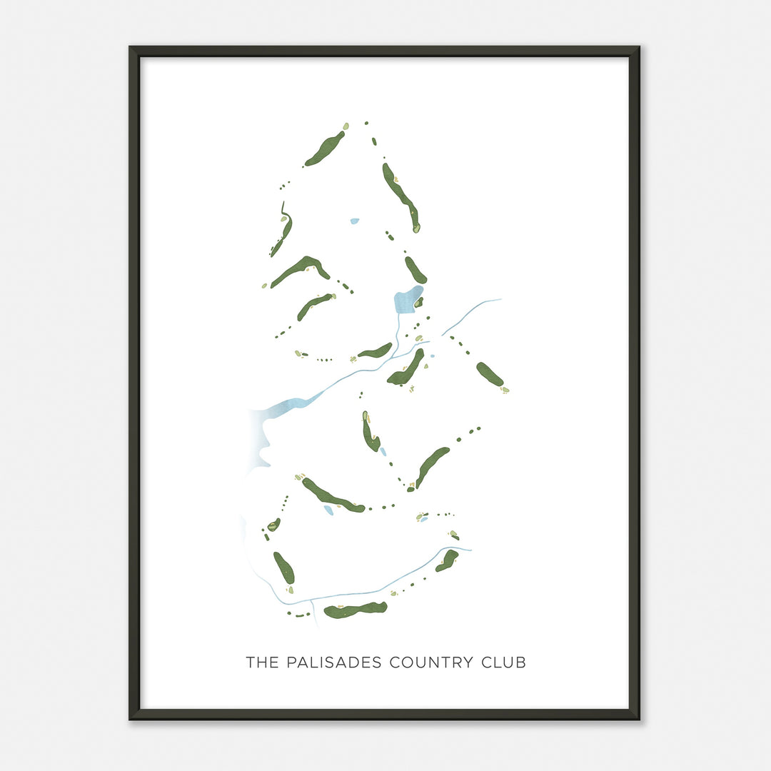 Print of The Palisades Country Club Modern Map