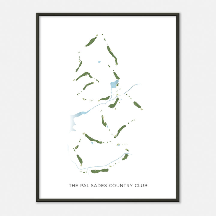 Print of The Palisades Country Club Modern Map