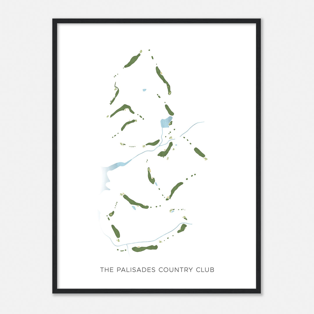 Print of The Palisades Country Club Modern Map