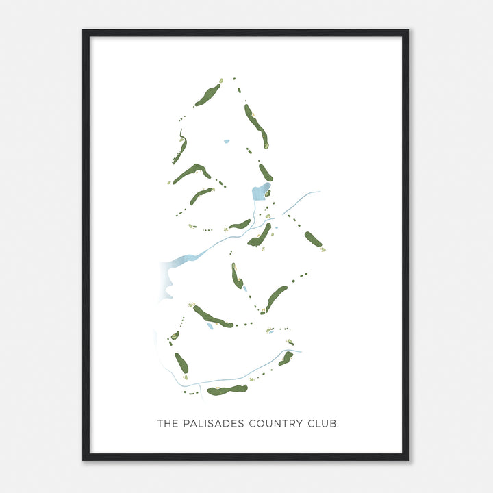 Print of The Palisades Country Club Modern Map