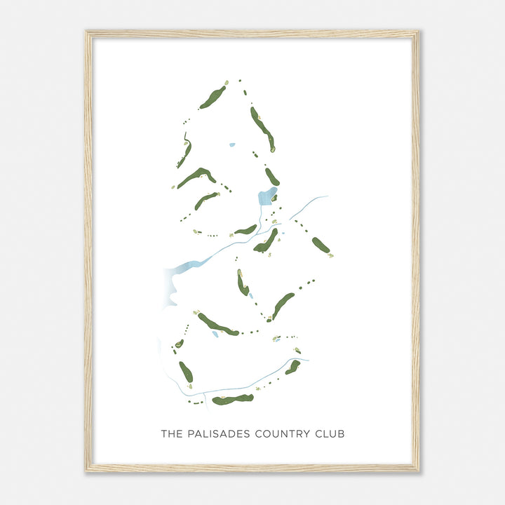 Print of The Palisades Country Club Modern Map