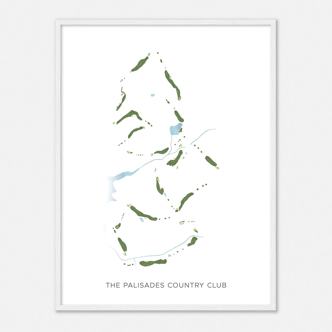 Print of The Palisades Country Club Modern Map