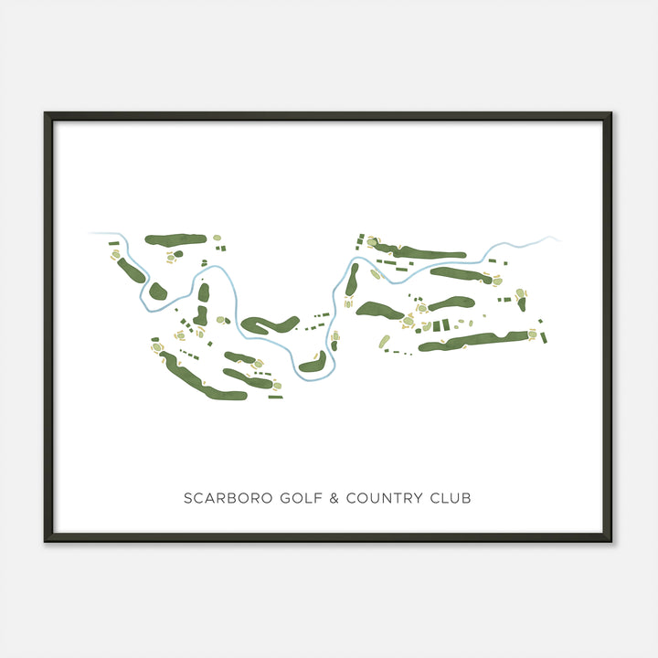 Print of Scarboro Golf & Country Club Modern Map
