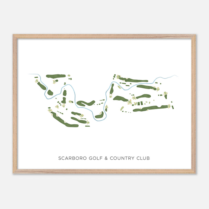 Print of Scarboro Golf & Country Club Modern Map