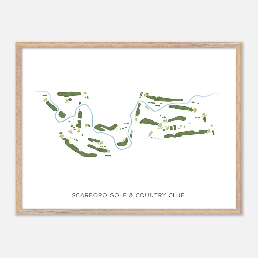 Print of Scarboro Golf & Country Club Modern Map